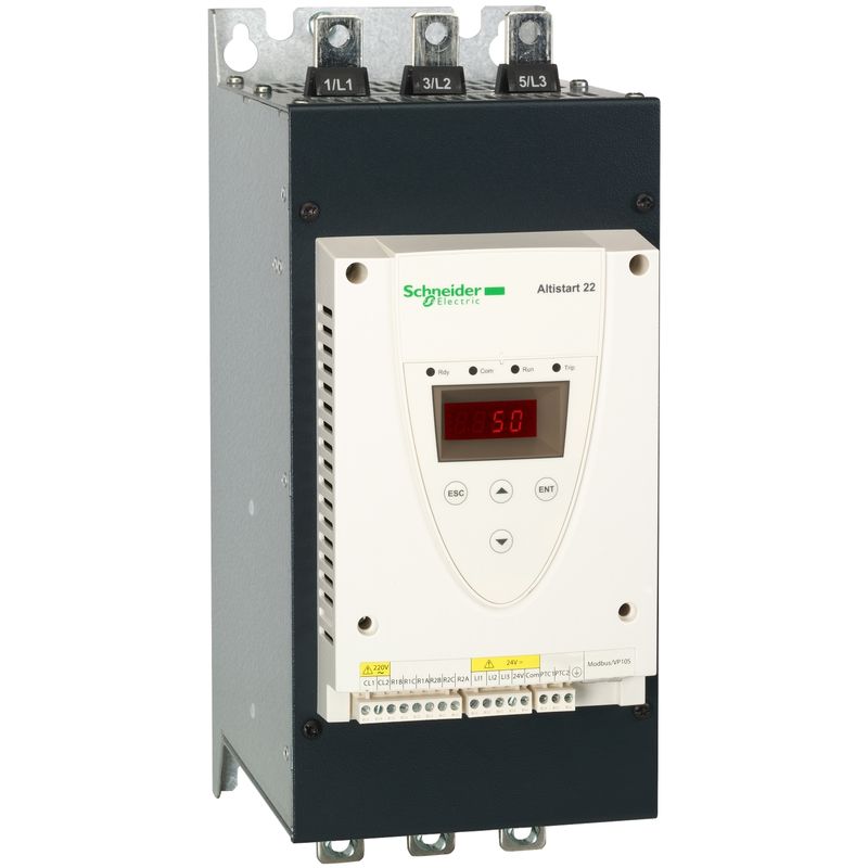 soft starter for asynchronous motor, Altistart 22, control 230V, 230 to 440V, 37 to 75kW