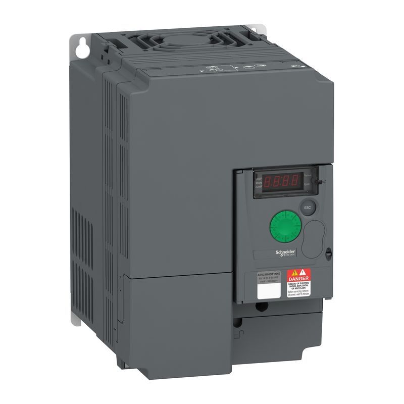 variable speed drive, Easy Altivar 310, 11kW, 15hp, 380 to 460V, 3 phase, without filter