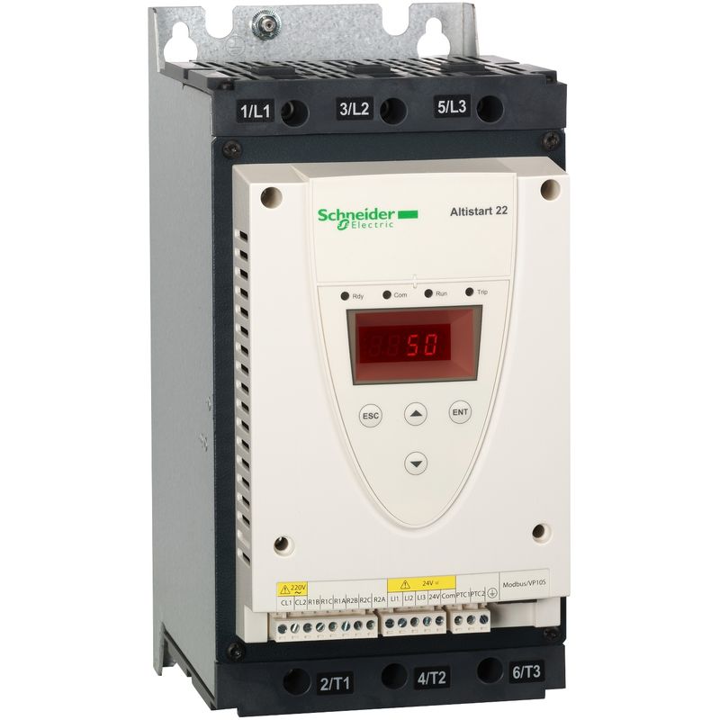 soft starter for asynchronous motor, Altistart 22, control 230V, 230 to 440V, 15 to 30kW