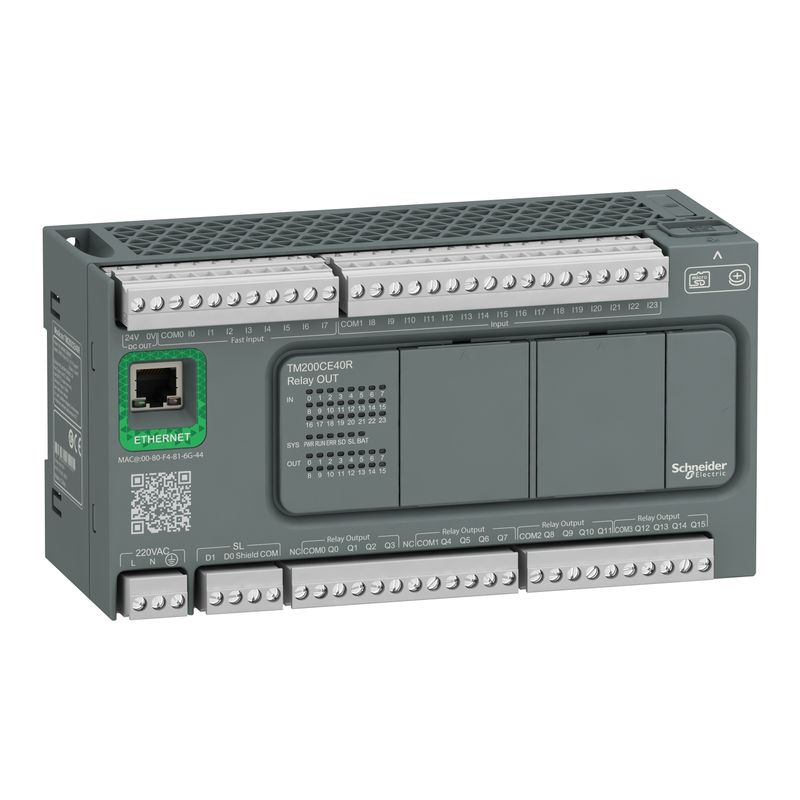 controller, Modicon Easy M200, 40 IO, relay, Ethernet